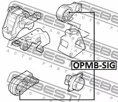 Фото 1 OPMB-SIG FEBEST Подвеска, двигатель