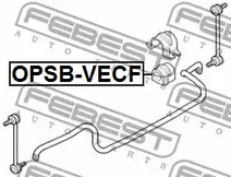 Фото 1 OPSB-VECF FEBEST Втулка, стабилизатор