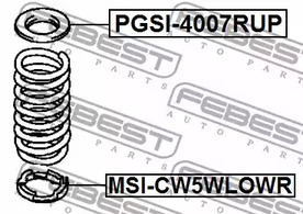 Фото 1 PGSI-4007RUP FEBEST Тарелка пружины