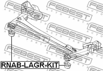 Фото 1 RNAB-LAGR-KIT FEBEST Втулка, балка моста