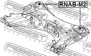 Фото 1 RNAB-M2 FEBEST Втулка, балка моста