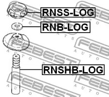 Фото 1 RNB-LOG FEBEST Комплект подшипников опоры амортизатора