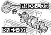 Фото 1 RNDS-LOG FEBEST Шкив коленвала