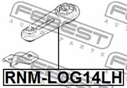 Фото 1 RNM-LOG14LH FEBEST Опора двигателя