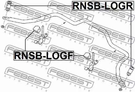 Фото 1 RNSB-LOGR FEBEST Тяга стабилизатора