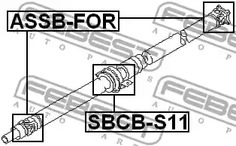 Фото 1 SBCB-S11 FEBEST Подшипник подвесной карданного вала