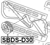 Фото 1 SBDS-D30 FEBEST Ременный шкив