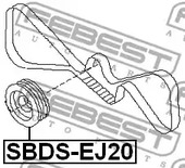 Фото 1 SBDS-EJ20 FEBEST Шкив коленвала