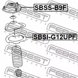 Фото 1 SBSI-G12UPF FEBEST Тарелка пружины