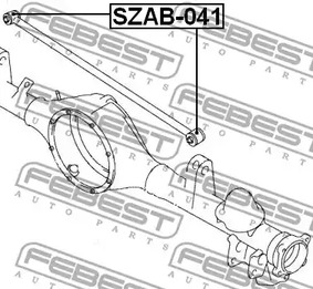 Фото 1 SZAB-041 FEBEST Подвеска, рычаг независимой подвески колеса