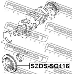 Фото 1 SZDS-SQ416 FEBEST Шкив коленвала