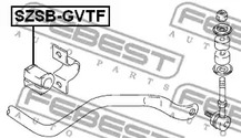 Фото 1 SZSB-GVTF FEBEST Втулка стабилизатора