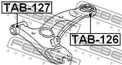 Фото 1 TAB-126 FEBEST Подвеска, рычаг независимой подвески колеса