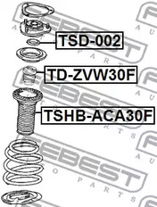 Фото 1 TD-ZVW30F FEBEST Отбойник амортизатора