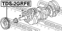 Фото 1 TDS-2GRFE FEBEST Шкив коленвала