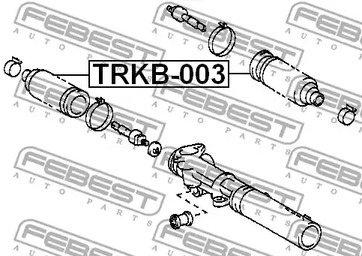 Фото 1 TRKB-003 FEBEST Пыльник, рулевое управление