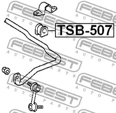 Фото 1 TSB-507 FEBEST Втулка стабилизатора