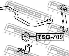 Фото 1 TSB-709 FEBEST Втулка стабилизатора