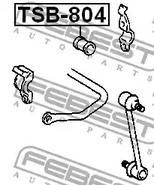 Фото 1 TSB-804 FEBEST Опора, стабилизатор