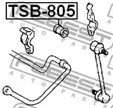 Фото 1 TSB-805 FEBEST Опора, стабилизатор