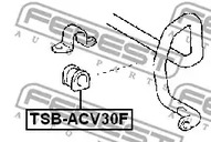 Фото 1 TSB-ACV30F FEBEST Втулка стабилизатора