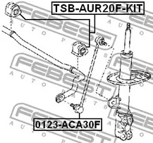 Фото 1 TSB-AUR20F-KIT FEBEST Втулка стабилизатора