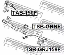 Фото 1 TSB-GRJ158F FEBEST Опора, стабилизатор