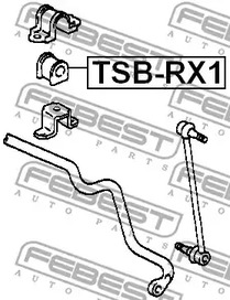 Фото 1 TSB-RX1 FEBEST Втулка стабилизатора