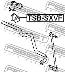 Фото 1 TSB-SXVF FEBEST Опора, стабилизатор