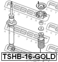 Фото 1 TSHB-16-GOLD FEBEST Защитный колпак / пыльник, амортизатор