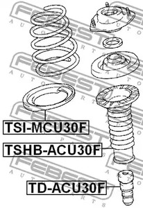 Фото 1 TSHB-ACU30F FEBEST Пыльник амортизатора