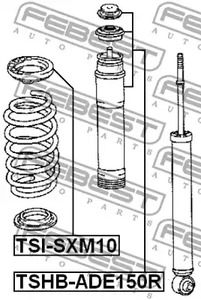 Фото 1 TSHB-ADE150R FEBEST Пыльник заднего амортизатора