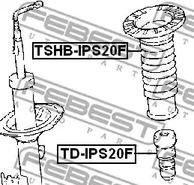 Фото 1 TSHB-IPS20F FEBEST Защитный колпак / пыльник, амортизатор