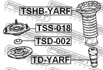 Фото 1 TSHB-YARF FEBEST Пыльник амортизатора