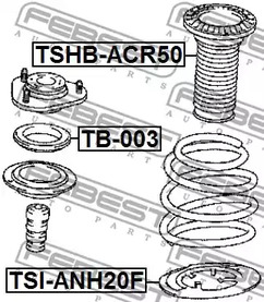 Фото 1 TSI-ANH20F FEBEST Опора пружины
