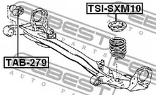 Фото 1 TSI-SXM10 FEBEST Тарелка пружины