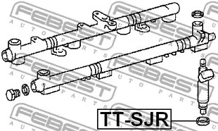 Фото 1 TT-SJR FEBEST Кольцо уплотнительное