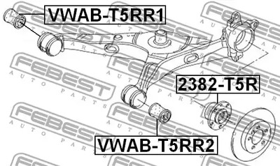 Фото 1 VWAB-T5RR1 FEBEST Подвеска, рычаг независимой подвески колеса