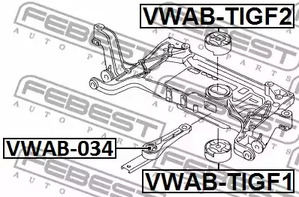 Фото 1 VWAB-TIGF1 FEBEST Сайлентблок подвески