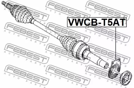 Фото 1 VWCB-T5AT FEBEST Подшипник, приводной вал