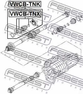 Фото 1 VWCB-TNK FEBEST Подшипник