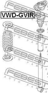 Фото 1 VWD-GVIR FEBEST Отбойник амортизатора подвески