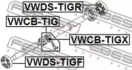 Фото 1 VWDS-TIGF FEBEST Муфта кардана