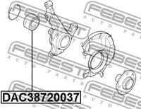 Подшипник ступичный задний FEBEST DAC38720037