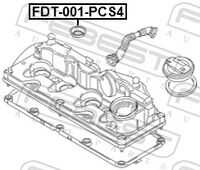 Fdt-001-pcs4 кольцо уплотнительное форсунки впрыска топлива (4 шт. в упаковке)