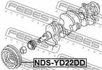 NDSYD22DD FEBEST ШКИВ КОЛЕНВАЛА YD22DD