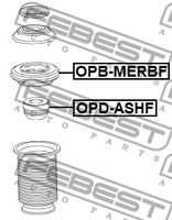 Подшипник опоры переднего амортизатора FEBEST OPBMERBF