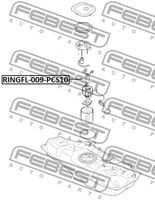 Кольцо уплотнительное топливного насоса FEBEST RINGFL-009-PCS10