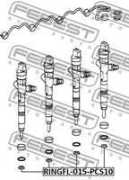 RINGFL-015-PCS10 FEBEST Кольцо уплотнительное