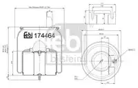 Кожух пневматической рессоры FEBI BILSTEIN 174464